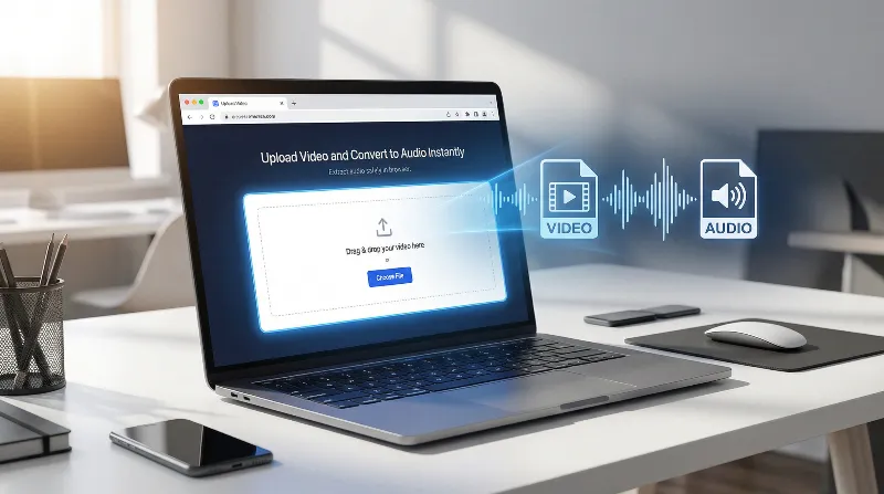 Browser-Based Video to Audio Conversion Process